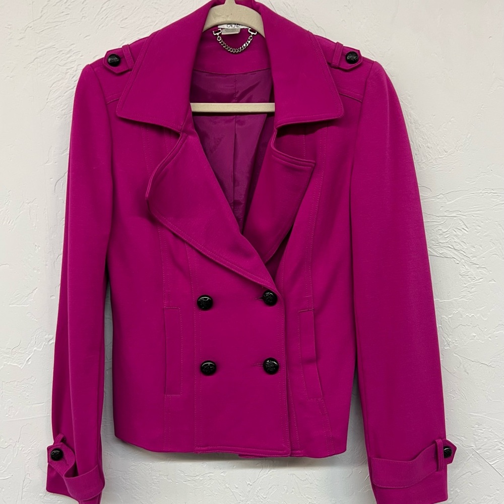 Cache Short Peacoat Pink Fuscia
Double Breasted Size 6